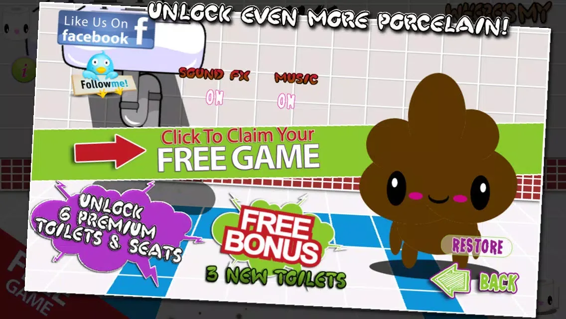 Скриншоты Where's My Poop - Toilet Sniper HD Free
