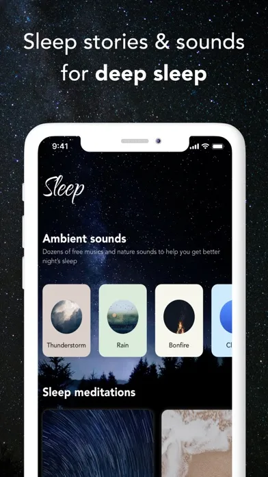 Zrzuty ekranu Feel: Meditation Sleep Therapy