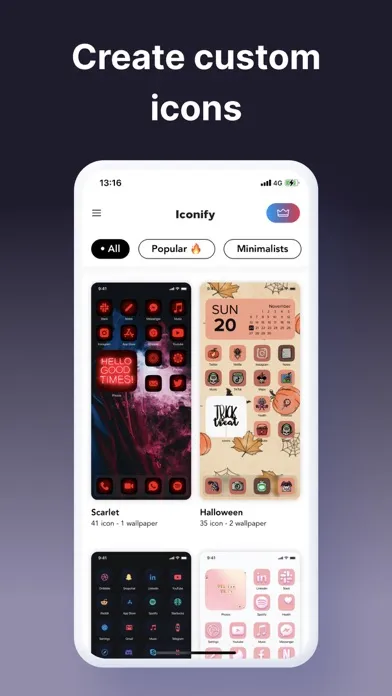 Скриншоты Iconify - Custom Icons Themes