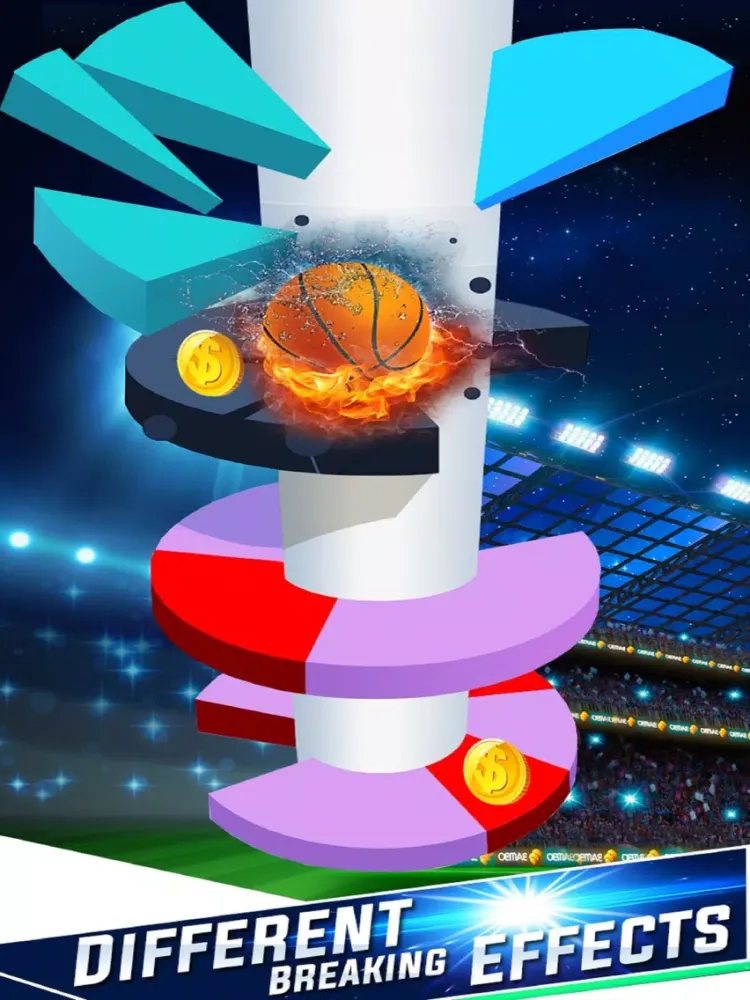 Tangkapan layar Soccer Star Helix Jump iPad 