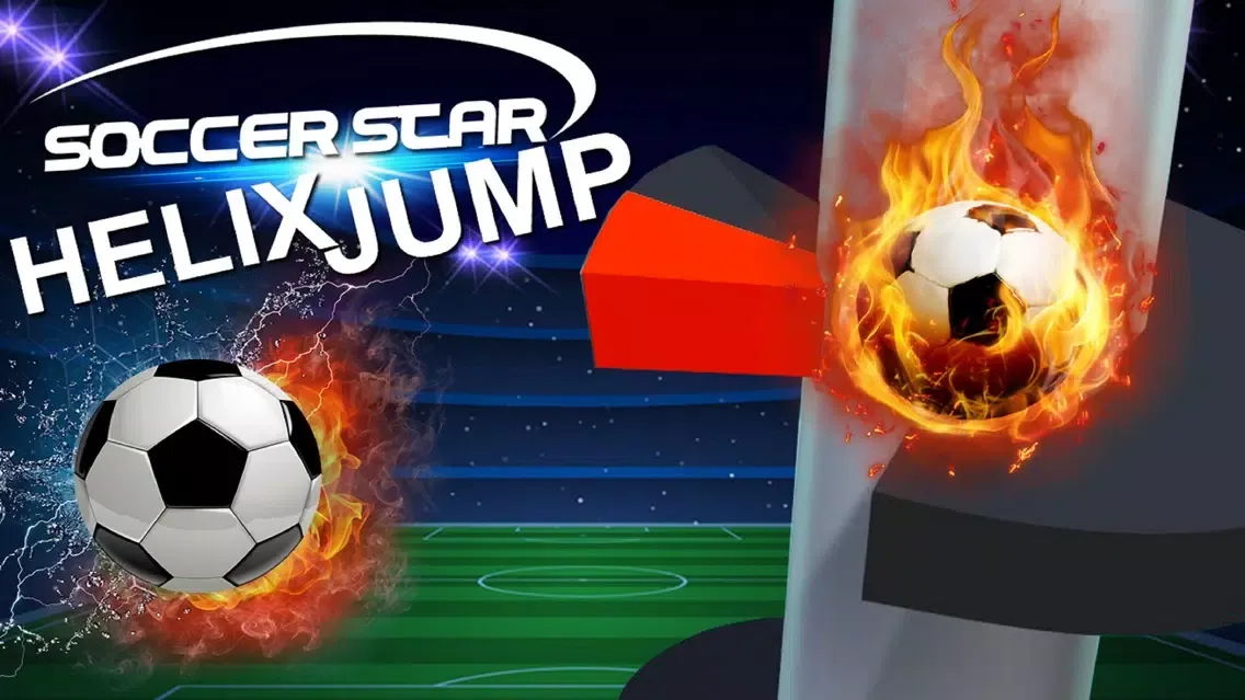 Tangkapan layar Soccer Star Helix Jump