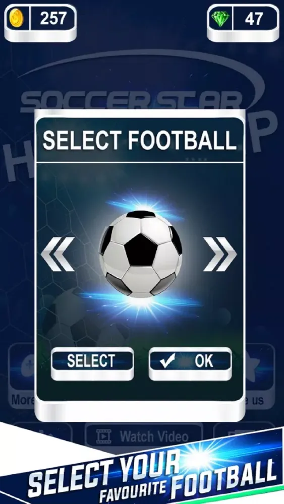 Tangkapan layar Soccer Star Helix Jump