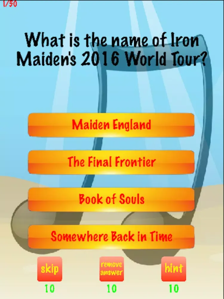 Screenshot di You Think You Know Me? Trivia for Iron Maiden iPad 