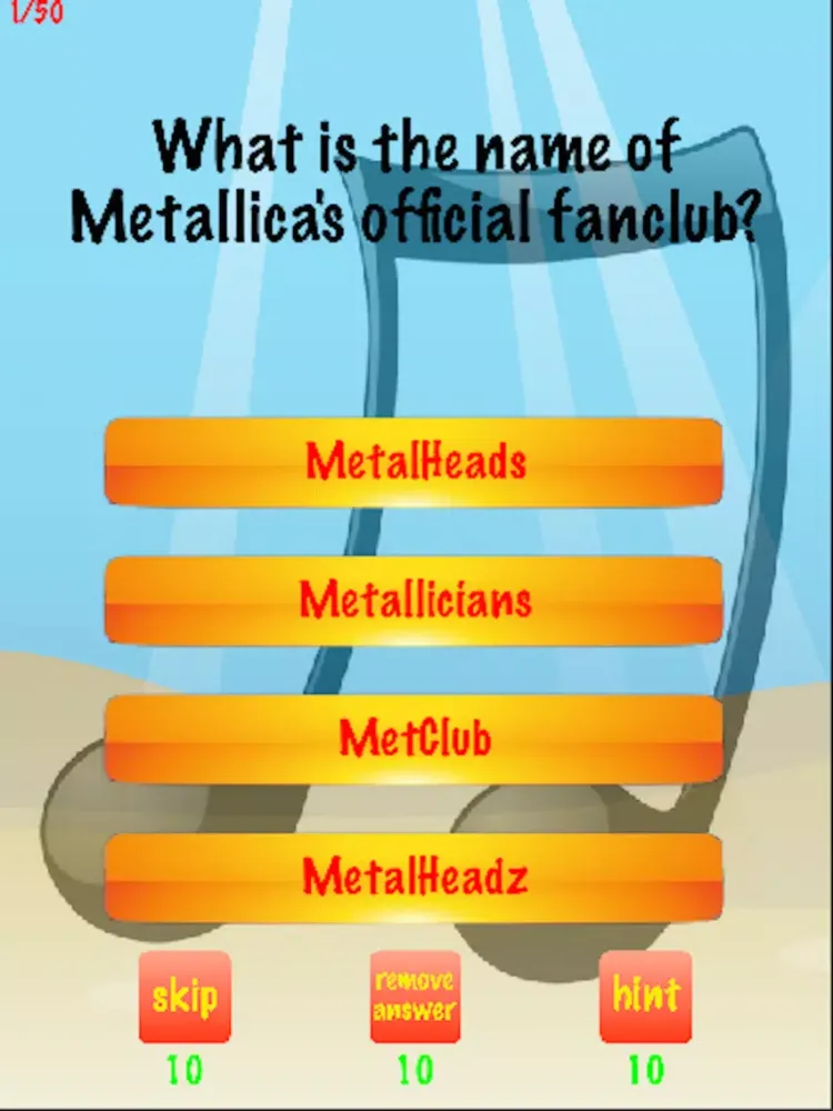 You Think You Know Me? Trivia For Metallica iPad  Screenshots