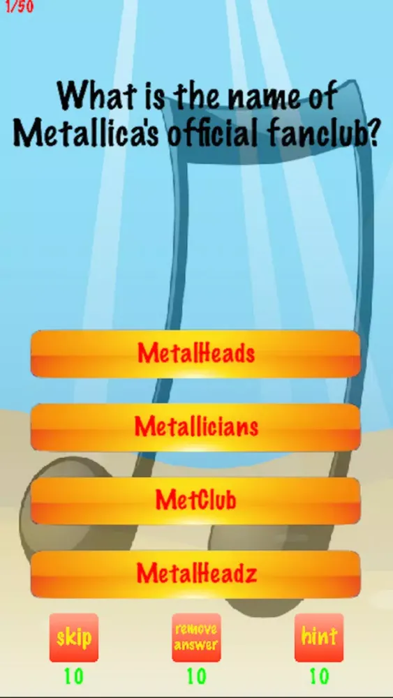 You Think You Know Me? Trivia For Metallica Screenshots