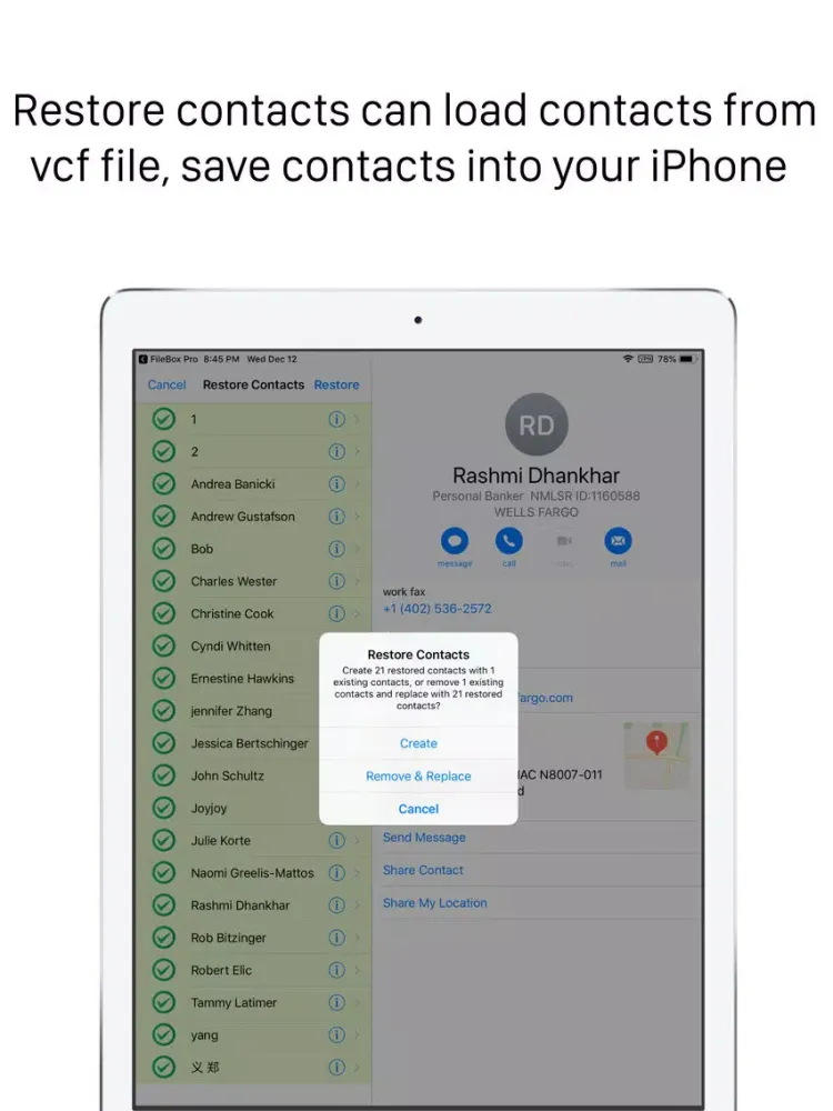 Captures d'écran de Sync Contacts for Google Gmail iPad 