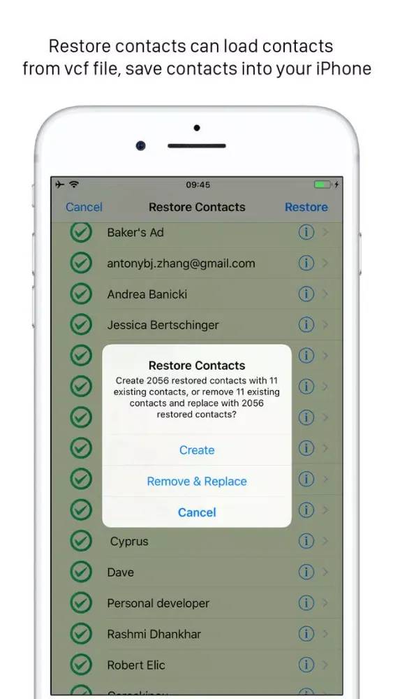 Captures d'écran de Sync Contacts for Google Gmail