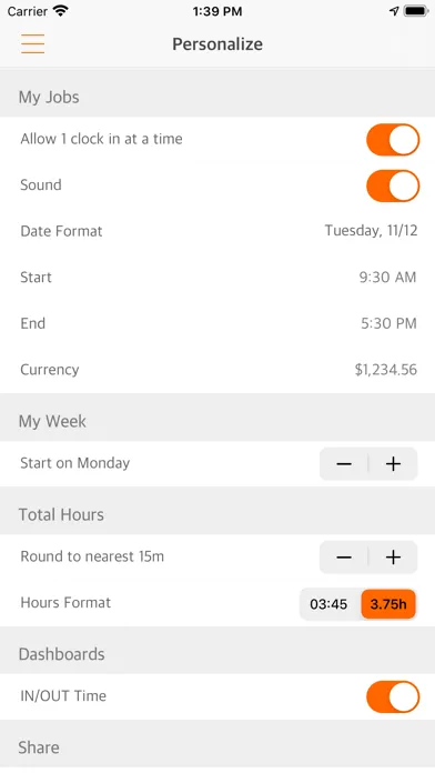 Easy Hours應用截圖