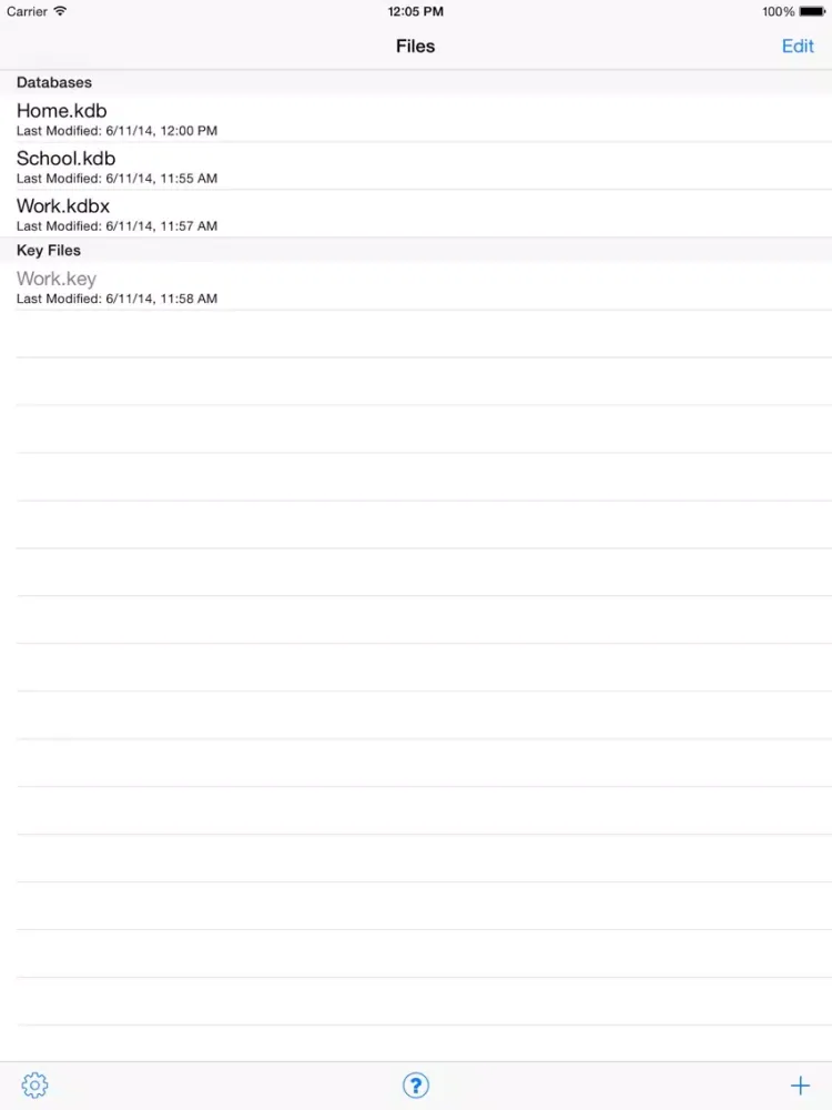 Screenshot di Smart MiniKeePass Tool iPad 