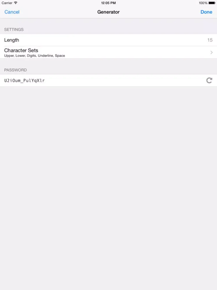 Screenshot di Smart MiniKeePass Tool iPad 