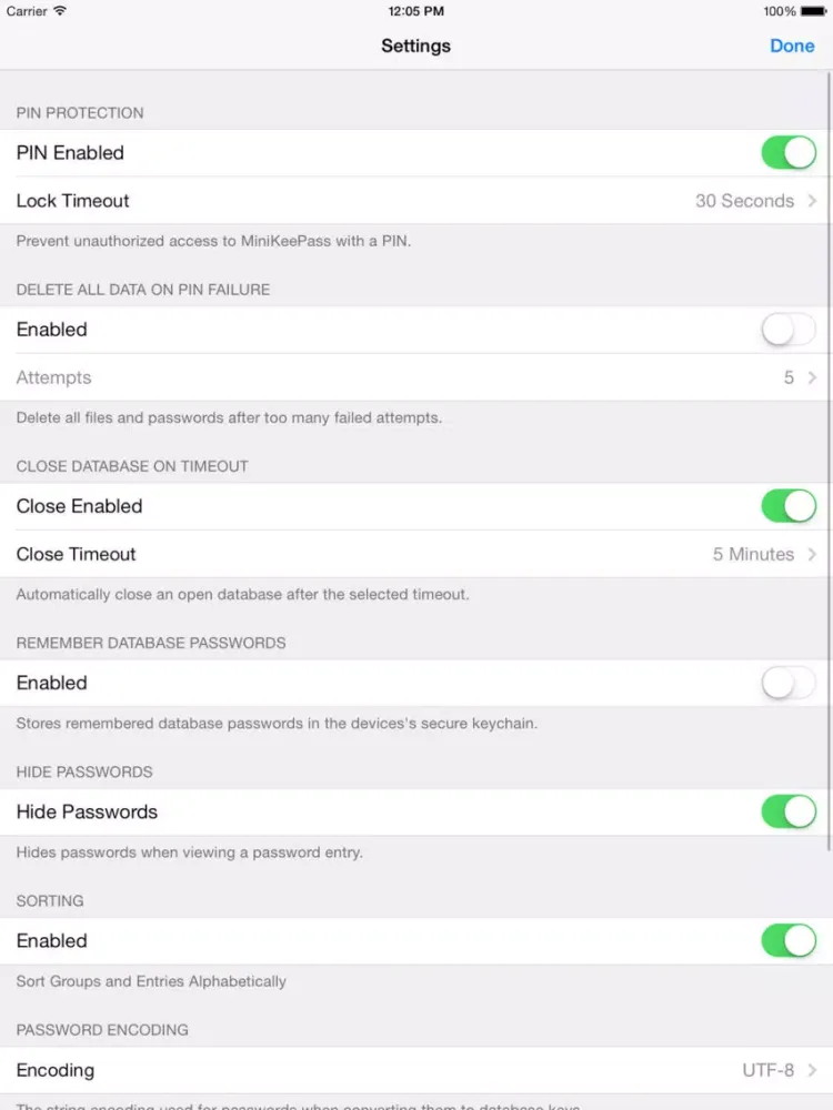 Screenshot di Smart MiniKeePass Tool iPad 