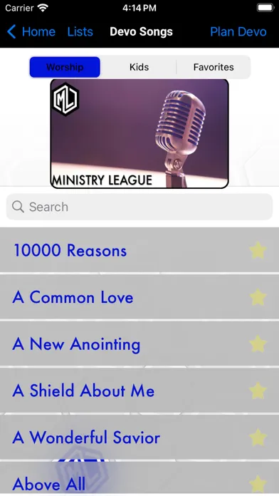 Ministry League Screenshots