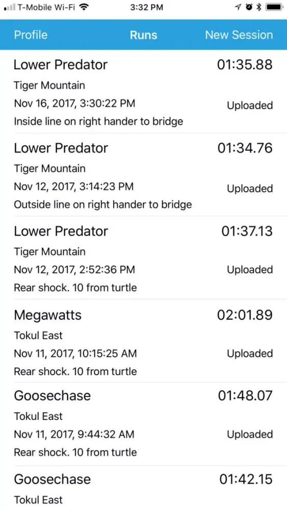 Скриншоты 321 Mountain Bike Timer