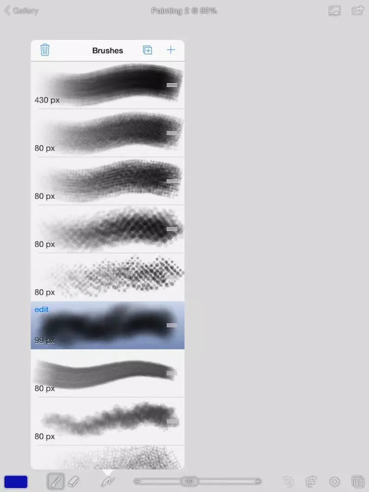 Screenshot di Paint Brushes Drawer iPad 