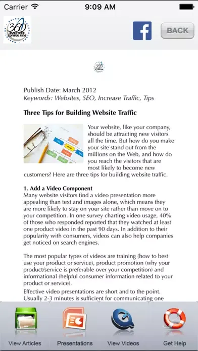 ภาพหน้าจอของ 360's Market Your Small Business