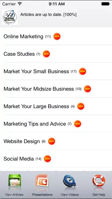 ภาพหน้าจอของ 360's Market Your Small Business