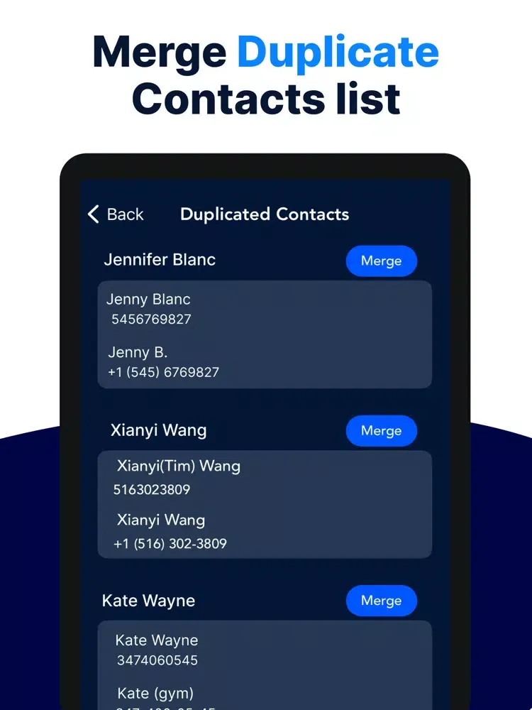 Multi Delete - Contact Cleaner iPad  स्क्रीनशॉट