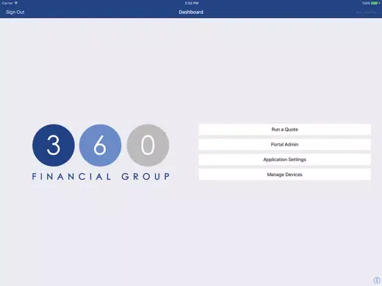 360 Financial Quoting Tools iPad  Screenshots