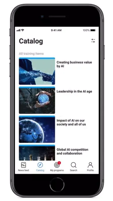 Screenshot di AI Business School