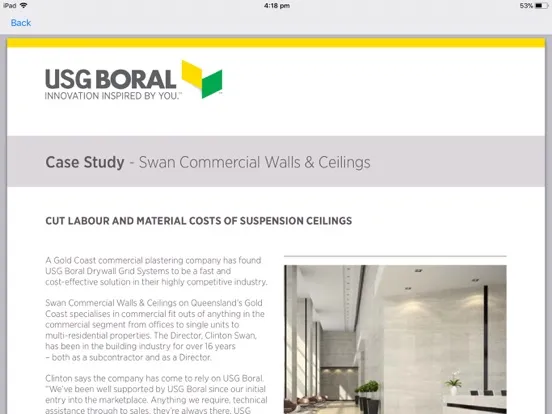 USG Boral Inspiration Gallery iPad  Screenshots