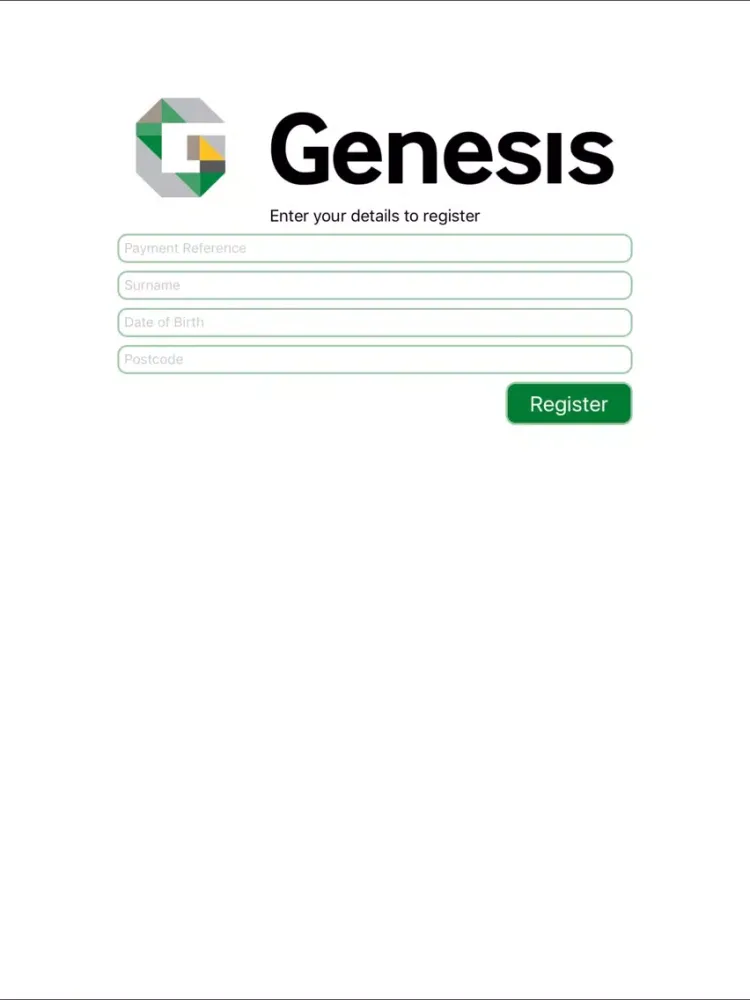 My Genesis Customer App iPad  स्क्रीनशॉट
