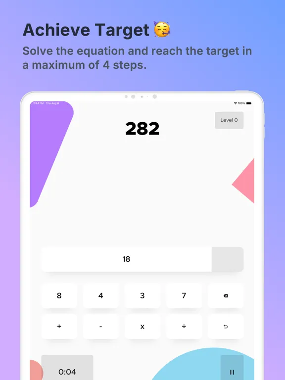 Mathy Solver: Fun Math Puzzle iPad 应用截图