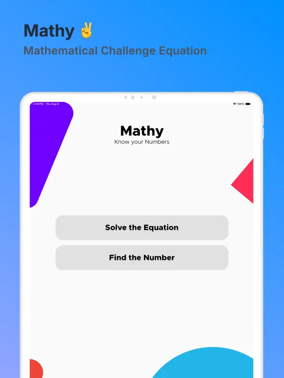Mathy Solver: Fun Math Puzzle iPad 应用截图