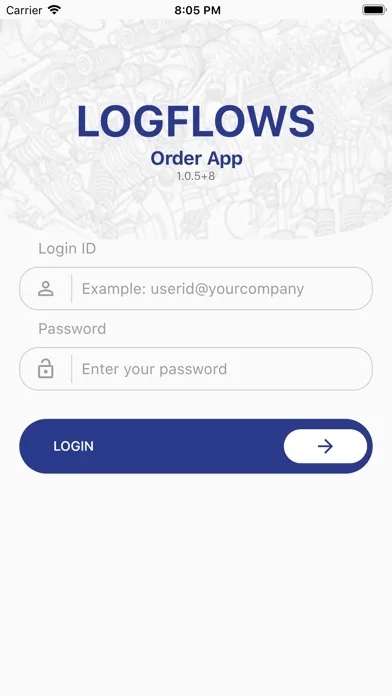 LOGFLOWS Order App Screenshots