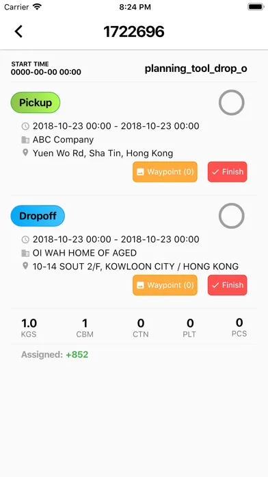 LOGFLOWS Order App Screenshots