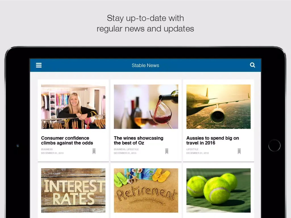 ภาพหน้าจอของ Stable News by Stable Wealth iPad 