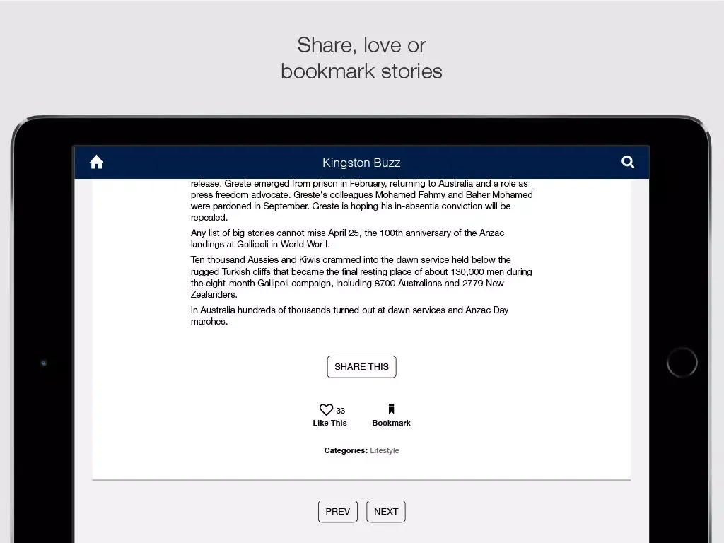 Kingston Buzz by Kingston Financial iPad  স্ক্রিনশট