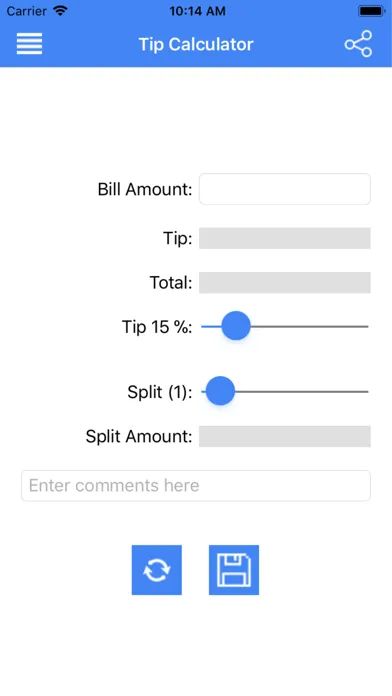 Tip_Calculator應用截圖