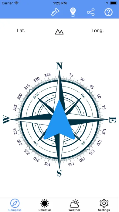 Tangkapan skrin My Compass +