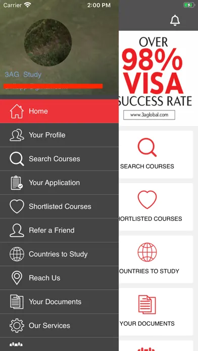 3AG Study Abroad Screenshots