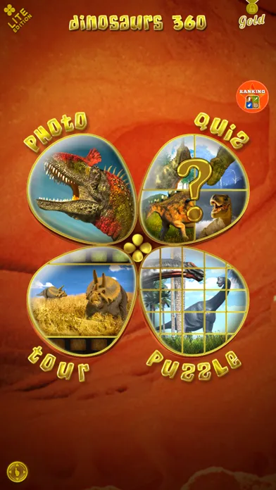 Capturas de tela do Dinosaurs 360