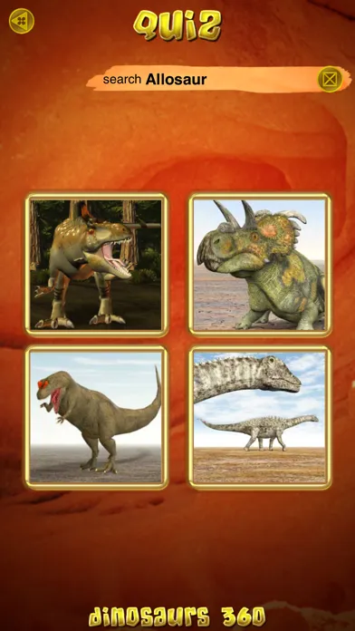 Capturas de tela do Dinosaurs 360