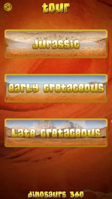 Capturas de tela do Dinosaurs 360