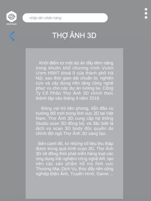 Zrzuty ekranu ARCATALOG iPad 