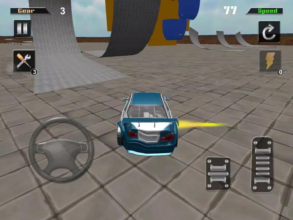 3D HD Car Extreme Racing Stunt Simulator iPad 應用截圖
