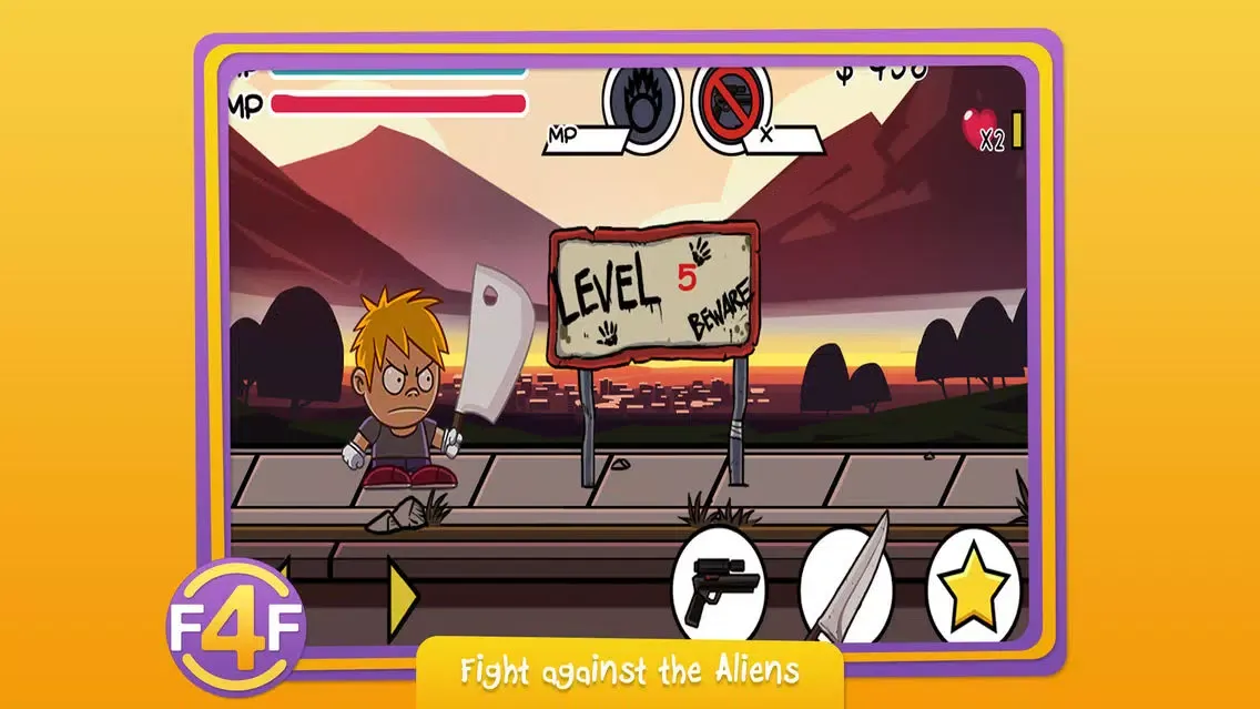Capturas de tela do Kids VS Aliens