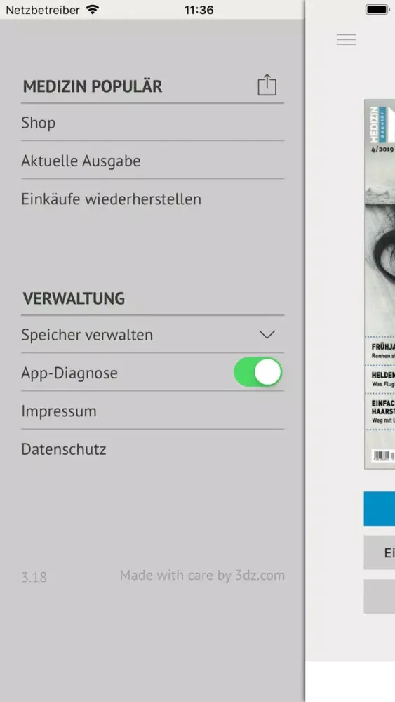 Capturas de pantalla de MEDIZIN populär