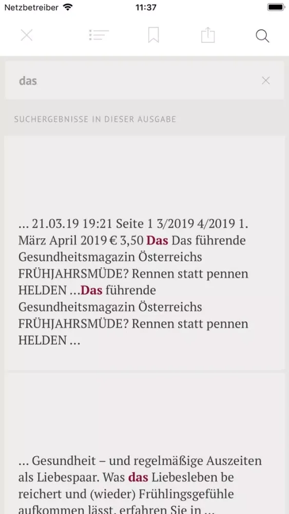 Capturas de pantalla de MEDIZIN populär