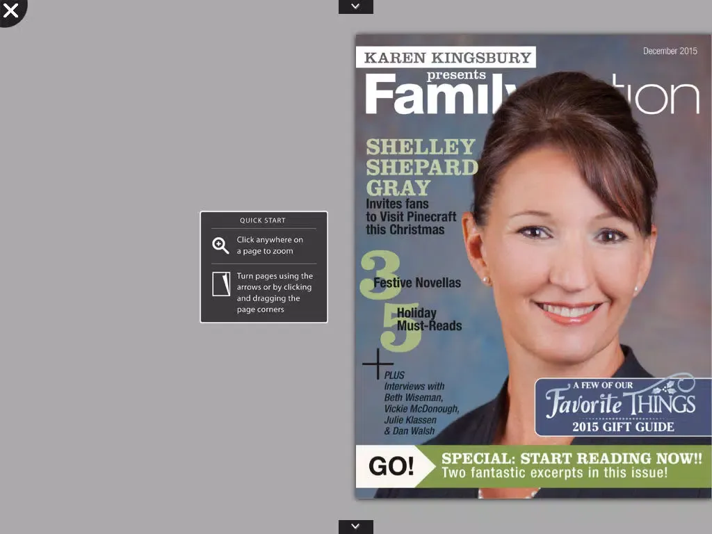 Screenshot di Family Fiction Magazine iPad 