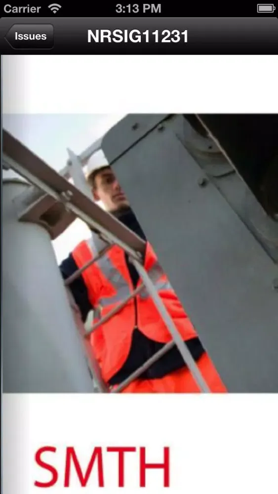 Tangkapan skrin i2i Network Rail Mobile Standards