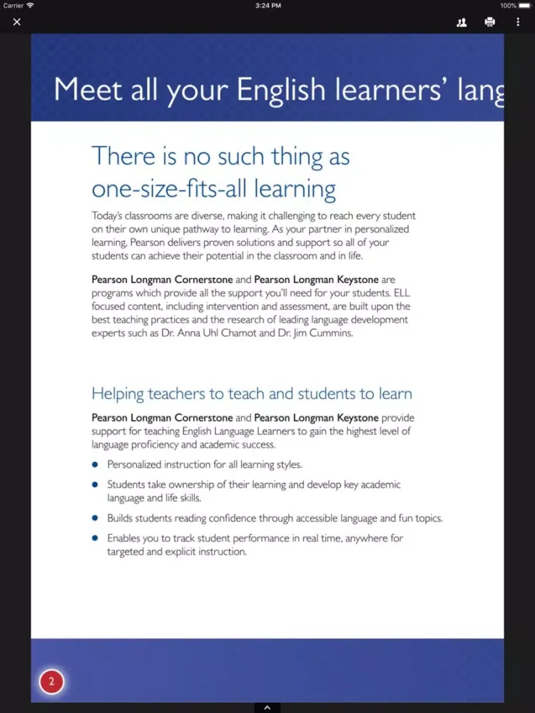 Pearson Global Schools App iPad  Screenshots