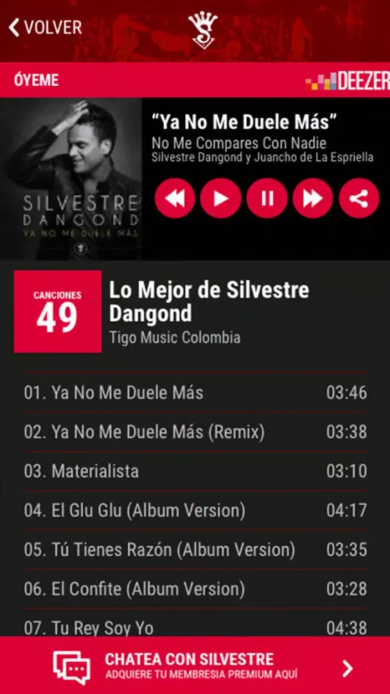 Capturas de tela do Silvestre En Vivo.