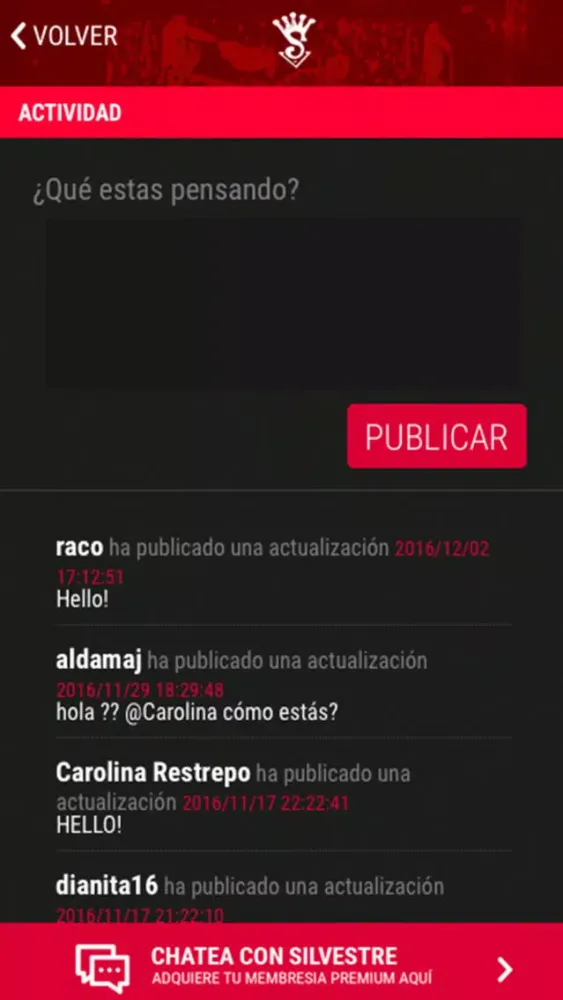 Capturas de tela do Silvestre En Vivo.