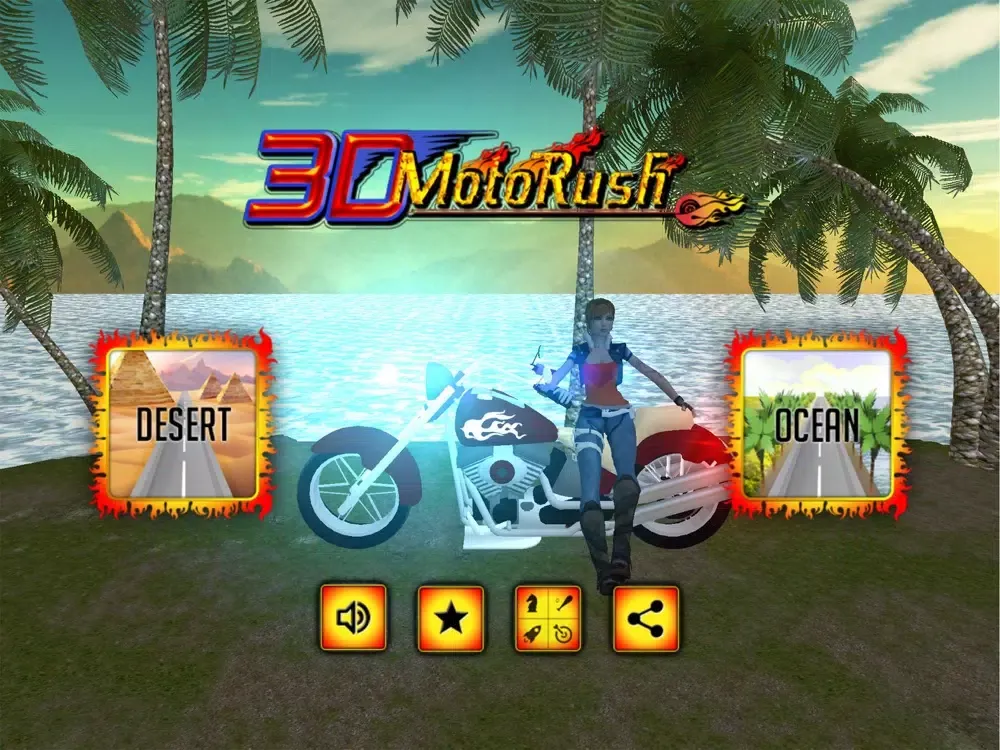 3D MotoRush iPad  Ekran Görüntüleri