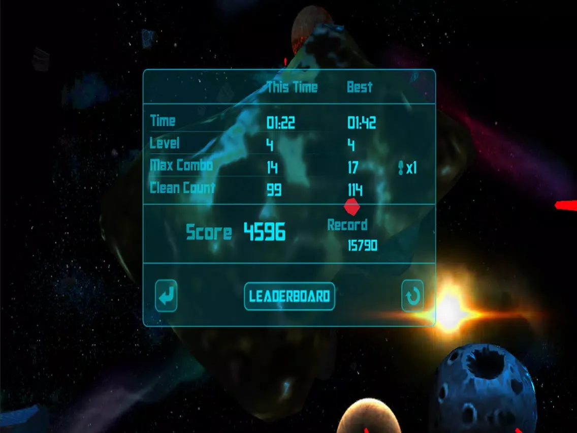 Ảnh chụp màn hình của 3D Star Sweeper Spacecraft 2016 iPad 