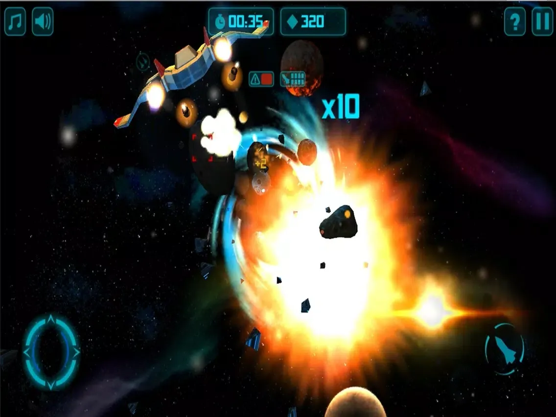 Ảnh chụp màn hình của 3D Star Sweeper Spacecraft 2016 iPad 